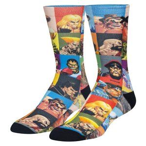 BNWT Mens Odd Sox Choose your Fighter Street Fighter Crew Socks, 6-13